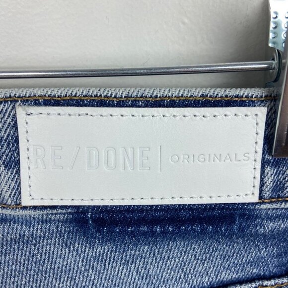 RE/DONE Levis Kick Flare Jeans MID90s High Rise Size 25 Blue Denim 90s High Rise - Picture 5 of 14